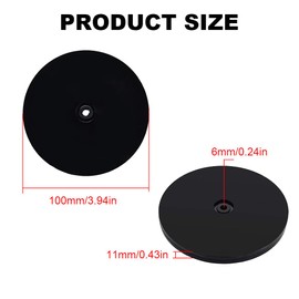 4 Pcs Lazy Susan Turntable, 4-Inch Acrylic Rotating Tray Ball Bearing Revolving Display Base for Spice Rack Desktop Kitchen Bathroom Decorating (Clear)