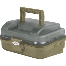 Osaka Fishing Equipment (OGK) Small Tackle Box Single Tier Smoke/Light Olive OG647LO