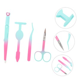 OHPHCALL 1set Portable Eyebrow Tweezers Kit Grip Tweezers for Lash Extensions Precision for Women Men