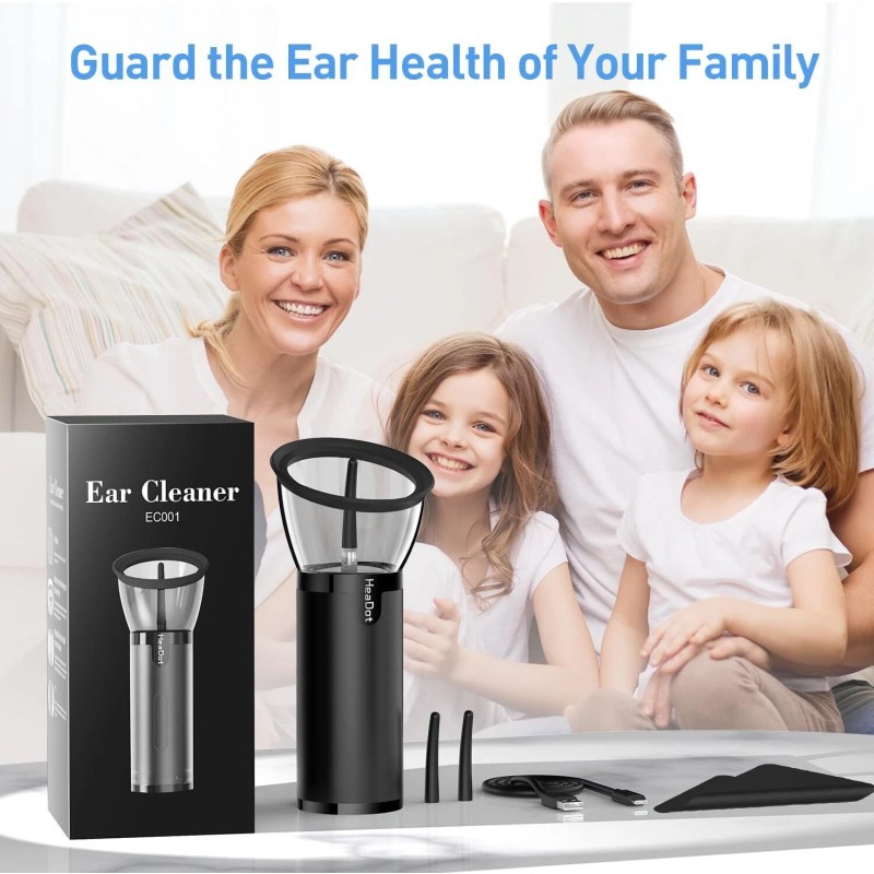 HeaDot Electric Ear Wax Removal Retractable Water Ear Wax Cleaner