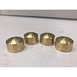 working class choppers SOLID BRASS DOMED HEAD BOLT COVERS harley cylinder HD 85  up chopper bobber 2232
