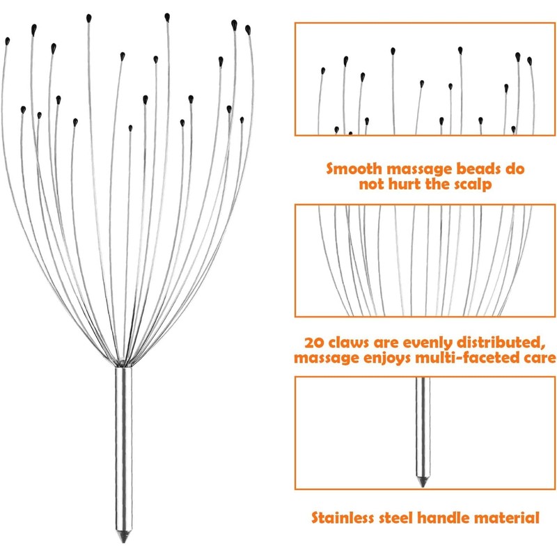 The relaxing head massage spider, head massage spider, handy head