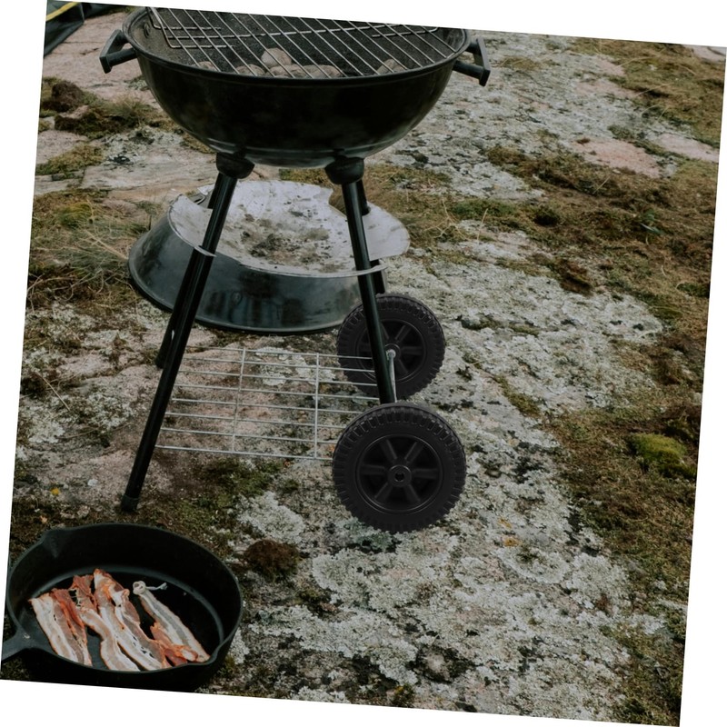 Sosoport 2pcs Bbq Wheels for Grill Cart Bbq Grill Wheels
