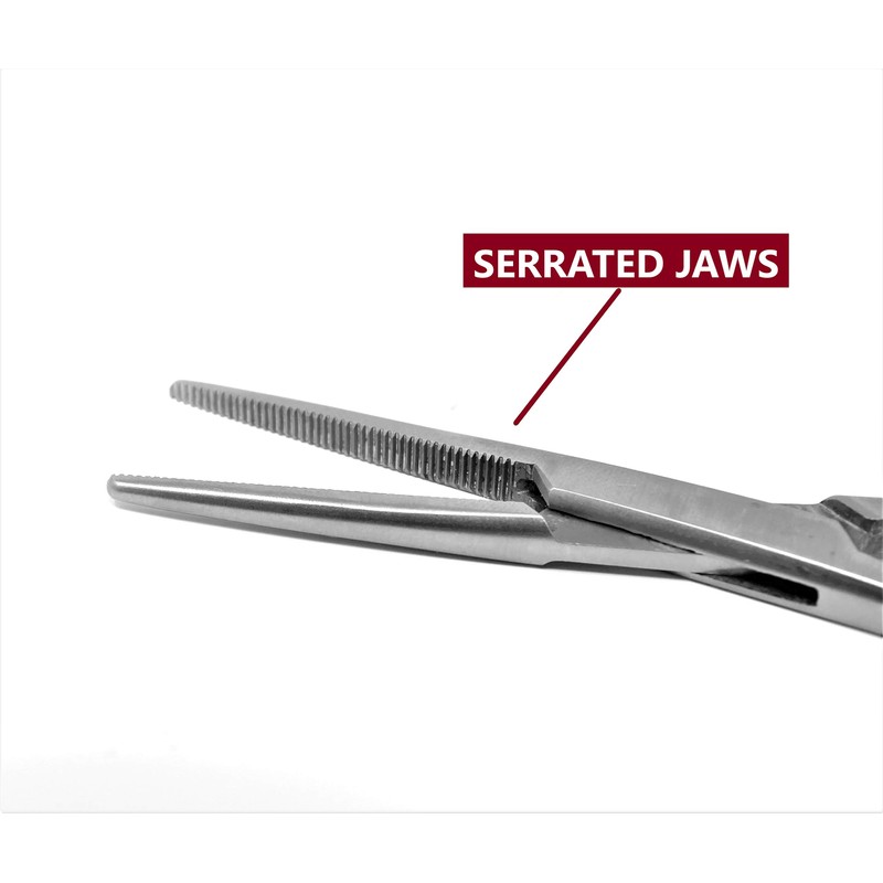 Mosquito Hemostat Forceps with 3 Position Lockings and 5" Straight