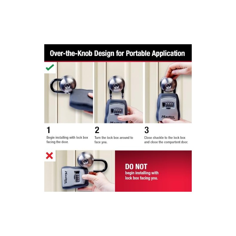 Master Lock Caja de seguridad, pon tu propia combinación, capacidad
