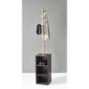 Adesso Hutch Storage Coat Rack