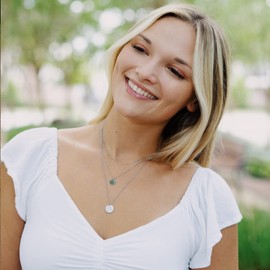 Ldurian Layered Necklaces for Women - 14K Dainty Silver Colored Layering Chokers Necklaces Set Multilayer Coin Disc Necklace Trendy Adjustable Long Layered Necklaces for Women