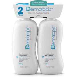 Dermatopic Crema Humectante Facial y Corporal 500 g 2 PACK Piel seca, hidratación intensa, uso diario, rostro y cuerpo