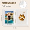 TIAMORK Paw Print Kit with Picture Frame and Imprint Clay,