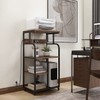 VEDECASA Large Printer Stand Cart with Charging Station USB Port