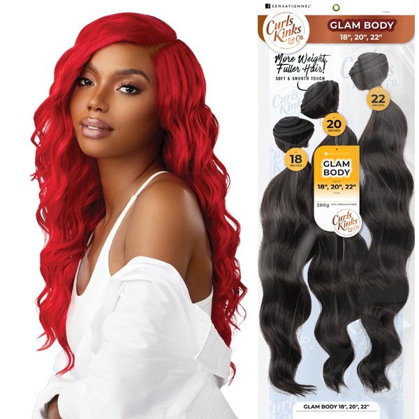 Sensationnel Curls kinksandco synthetic bundles - glam body multibundle quick