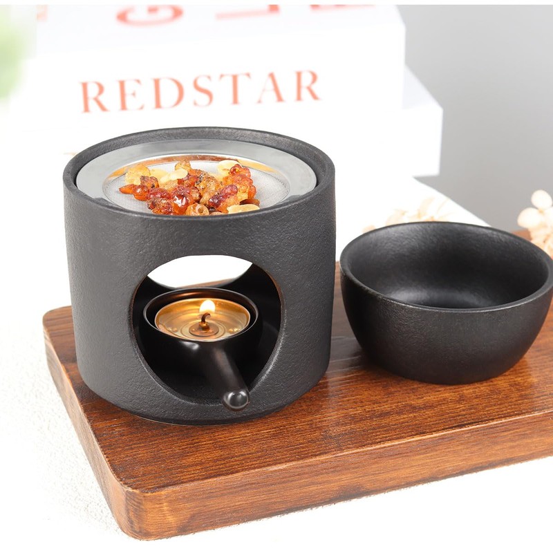 Yeerockal Incense Burner 2 in 1 with Seib and Bowl
