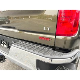 1x Trail Boss Emblem Car Badge 3D Decal Sticker Nameplate Compatible with 2019-2026 Silverado 1500 2500 HD (Red)