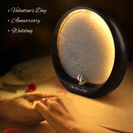 mamre Moon Ambient Light DIY Anniversary Wedding Valentines Day Gift Ideas Art Décor, Love Beneath The Red Moon