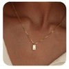 Ajo! Necklace with letters on plate 18 carat gold-plated -