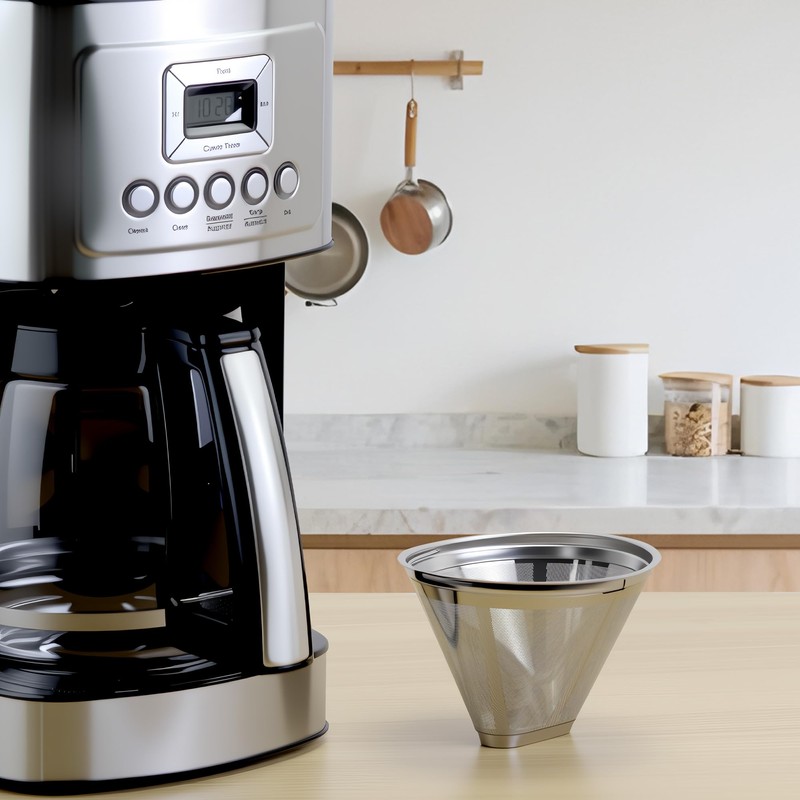 Coffee Filter Compatible with Cuisinart Coffee Maker, Permanent Stainless Cone