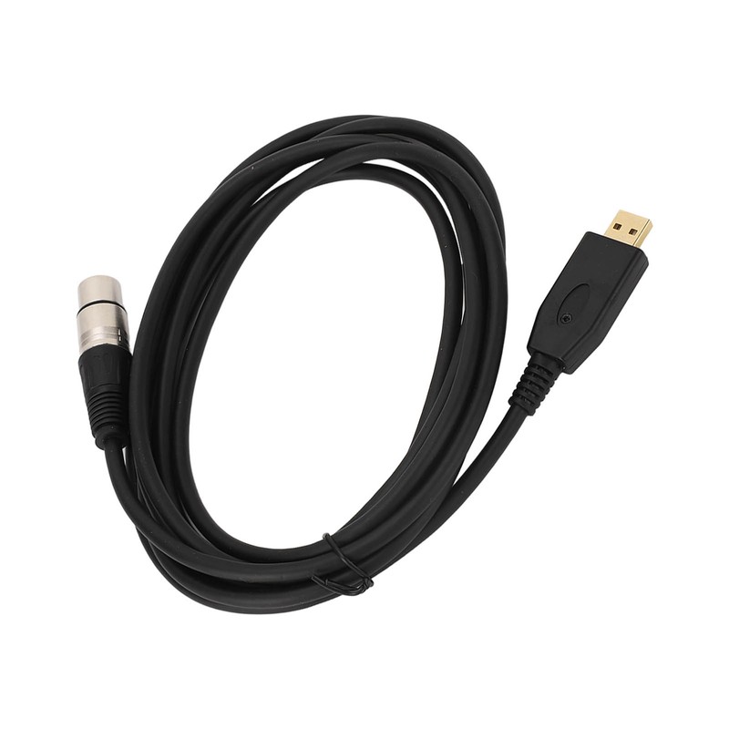 USB Microphone Cable USB to XLR Female Mic Link Converter