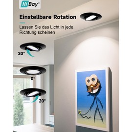 HiBay Ultra Flat LED Recessed Spotlights 5 W 4500 K Pack of 8