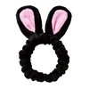 CHASIN' RABBITS Spa Facial Headband - Black Rabbit design