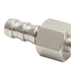 Fuel Line T Fitting Adapter 304 Stainless Steel Pressure Gauge