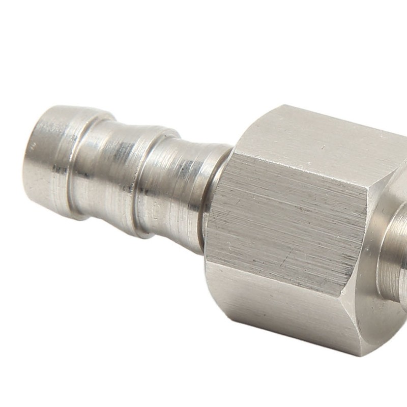 Fuel Line T Fitting Adapter 304 Stainless Steel Pressure Gauge