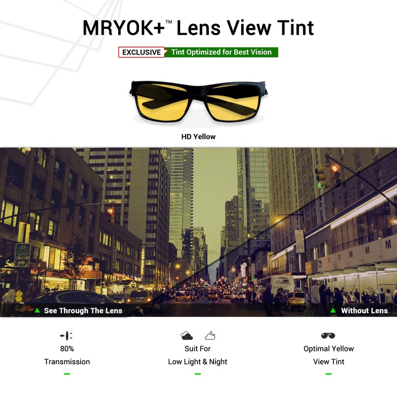 Mryok+ Polarized Replacement Lenses for Oakley Gascan OO9014 - HD