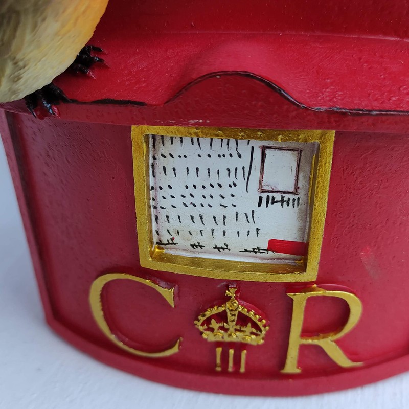 Vivid Arts Garden Decor - Postbox with Robin - BG-PB23-F