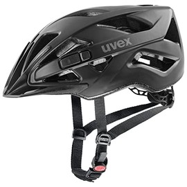 uvex Touring cc Lightweight All-Round Helmet for Men and Women - Individual Size Adjustment - Expandable with LED Light - Matte Black - 52-57 cm