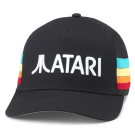 AMERICAN NEEDLE Atari Retro Video Game Hotfoot Adjustable Snapback Baseball Hat (23018A-ATARI-BLK)
