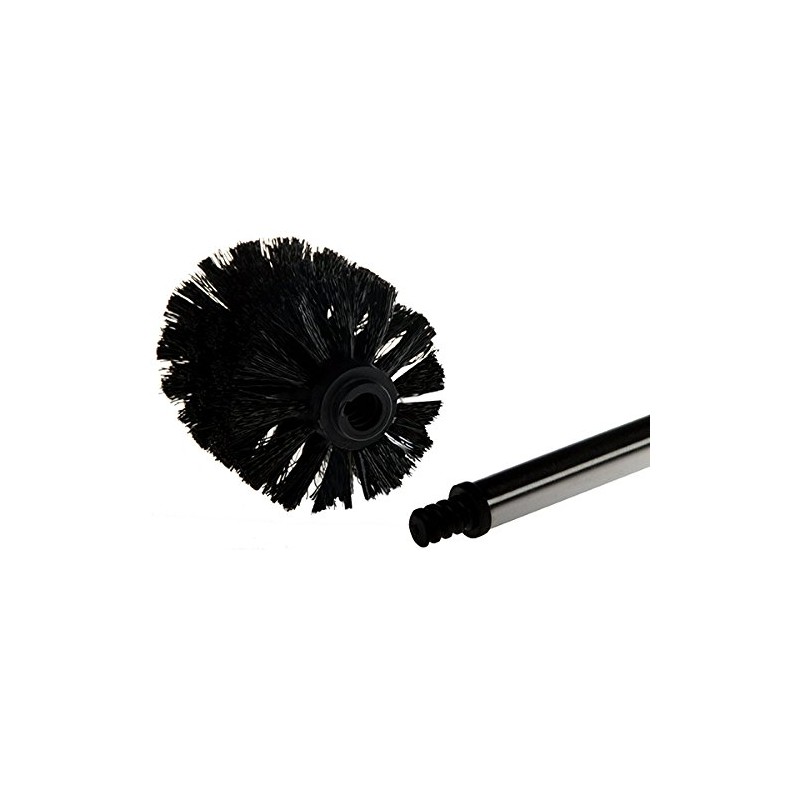 LUOEM 3pcs Toilet Brush Plastic Toilet Brushes with Stainless Steel