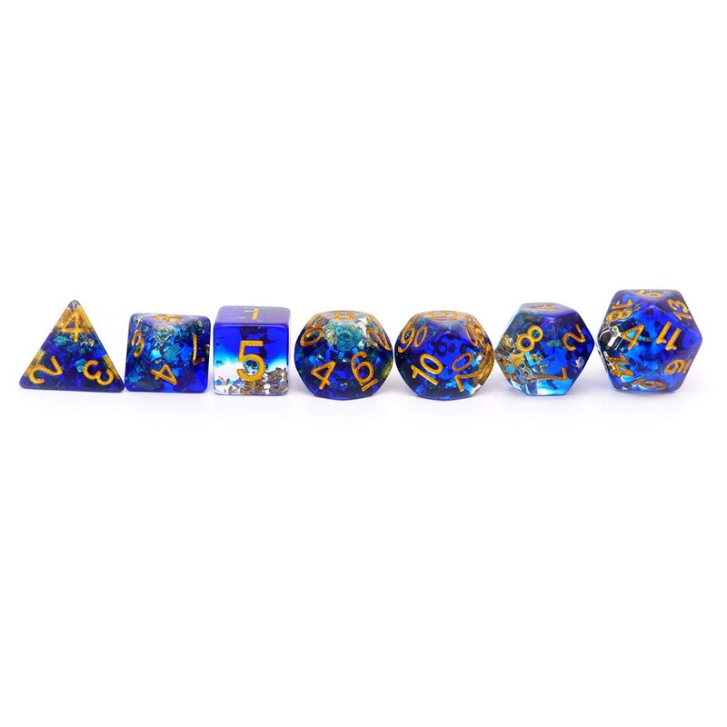 Haxtec DND Dice Set 7PCS Polyhedral Dice Compatible with Dungeons