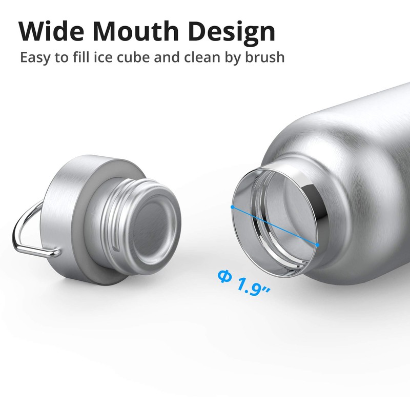 Triple Tree 26OZ Vacuum Insulated Stainless Steel Water Bottle, Double