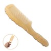 BIUDECO Natural Ox Horn Hair Comb for Women Ergonomic Fine