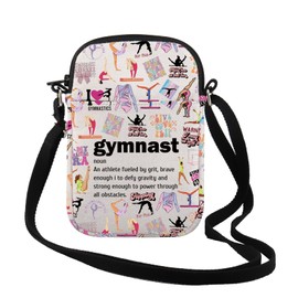 TSOTMO Gymnastics Team Gymnast Graduation Gift Gymnast Definition Design gymnast Crossbody Bag Gift for Women (Gymnast Noun CrCA)