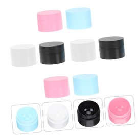 Healvian 8Pcs Reusable Cosmetic Storage Bottles Travel Containers for Creams Lotions and Face Masks Versatile Lightweight and Portable for Skincare and Personal Care Products Blue Pink