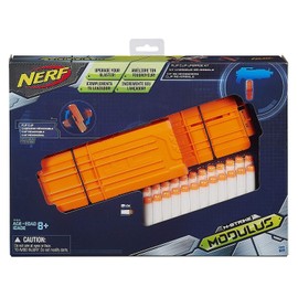 NERF Hasbro B1534EU4 - N-Strike Elite Modulus Zubehör-Set Doppelseitiges Clip-Magazin Zubehör