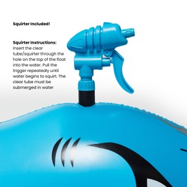 Hot Wheels & FUNBOY Sharkruiser Kids Pool Float with Water Squirter