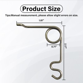 Fuel Door Lid Clip Spring for 2015-2024 Ford F150 Gas Door Spring Repair Replacement (15-24 Spring)