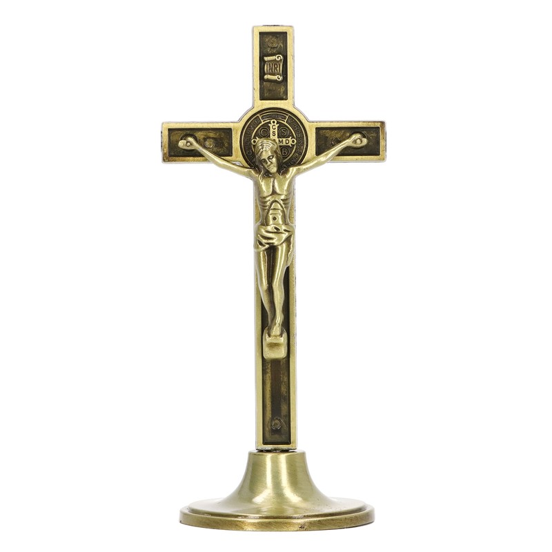 Catholic Cross Hand Made Zinc Alloy Metal Vertical Catholic Crucifix