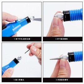 Whitesander 네일 손톱 야스리 관리 네일파일 손톱가는기계 기계 [블루샌더 6비트 증정] Nail File Machine for Nail Care [Includes Blue Sander with 6 Bits]