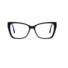 Eason Eyewear VF0090 Lindsey Women's Optical Frames Oversized Acetate w/Spring Hinges – Modern Stylish Frame (Purple)