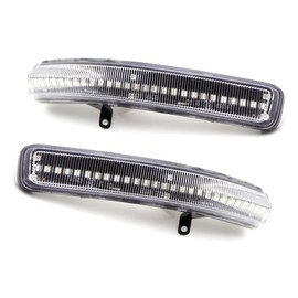iJDMTOY Clear Lens Dynamic Sequential Blink/Flow Full LED Side Mirror Turn Signal Light Assembly Kit Compatible with 2011-19 Ford Explorer