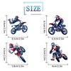 48pcs Motorcycle Happy Birthday Cupcake Toppers