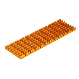 SSD Heatsink, 70 x 22 x 3 mm PCIE M.2 SSD 2280 Heatsink Solid State Drive Cooler, Fits SSD and Quickly Dissipates More Heat from SSD (Gold)