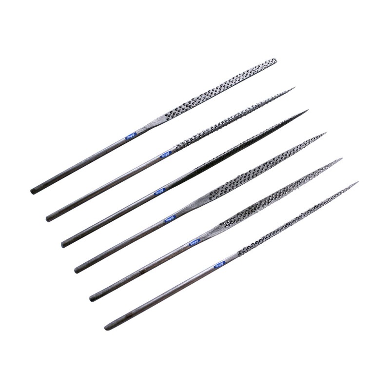Wax File Set – 6-Piece Wide Tooth Assortment for Wax,