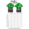 KING KAMEHA Funky Hawaiian Shirt, Shortsleeve, Beach, Green, S