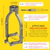 Square Hole Drill Bit Adapter for Easy Installation and Disassembly