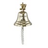 NKlaus Bell 'Bienvenue A Bord', brass, 10 cm, lightweight design,