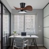ocioc Quiet Ceiling Fan with LED Light 22 inch Large