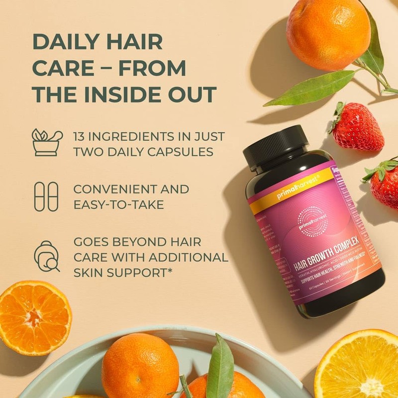 Primal Harvest Hair Growth Vitamins, Hair Growth for Women &